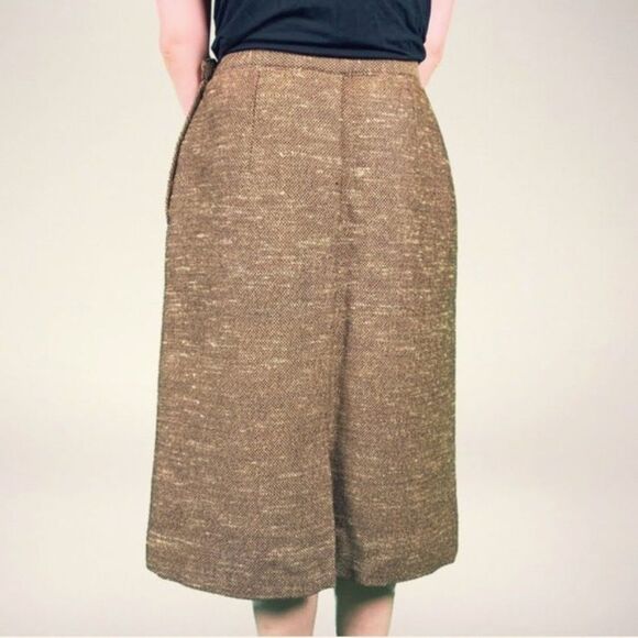 CLEARANCE! Brown VINTAGE Handmade Skirt Size 4 VGUC - Picture 4 of 7